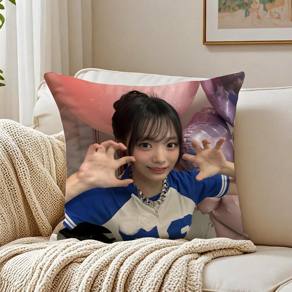 Idol Kpop QWER SSiyeon Cushion Cover Pillowcase Antidustmite living Room Sofa Decor Cushion Room
