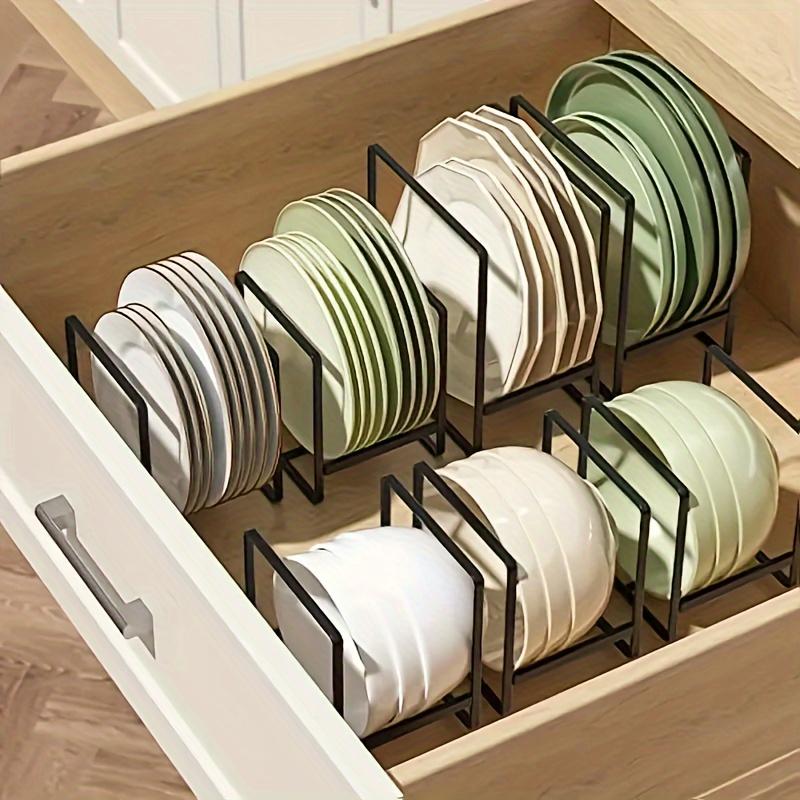 1pc Kitchen Dish Rack, Cabinet-Mounted Plate Drying Rack, Household Tableware Organizer and Storage Rack