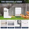 Automatic Galvanized Poultry Feeder Outdoor Hanging Chicken Feeder with Lid Food Dispenser Weatherproof Chicken Feeders No Waste