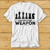 Wähle deine Waffe Schach T-Shirt Lustiges Gamer Game Shirt Gehirnmeister Box Limitierte Edition Geschenk Unisex Oberteil Tee 2204