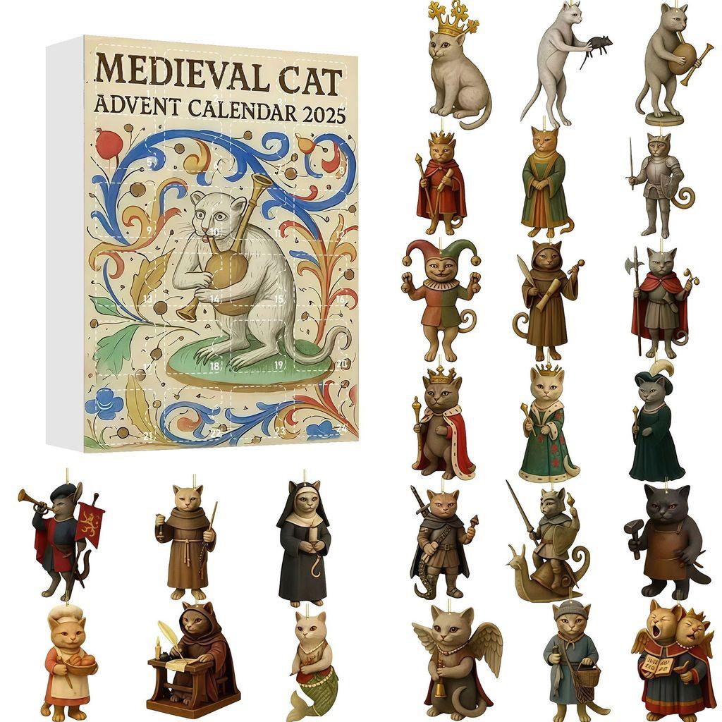 Christmas Grinch Dog Cat Acrylic Advent Calendar With 24 Animal Decorations For Holiday Gift Giving