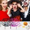 Drain Spider Web Fruit Plate Black/Orange Halloween Fruit Serving Tray  Party