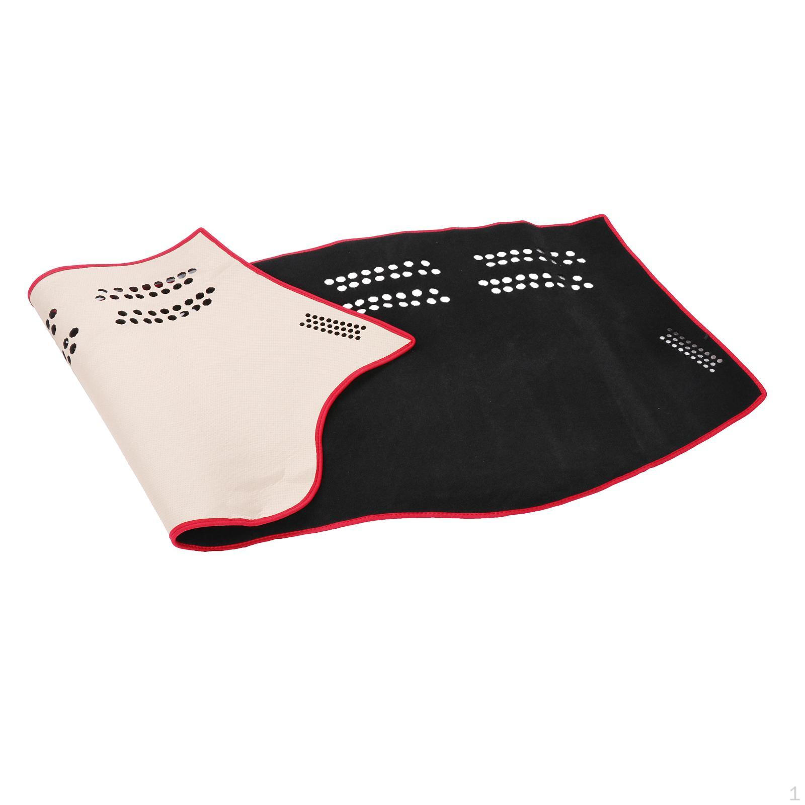 

Car Dashboard Anti Slide Mats Absorbs Light Slip for Black Red Border
