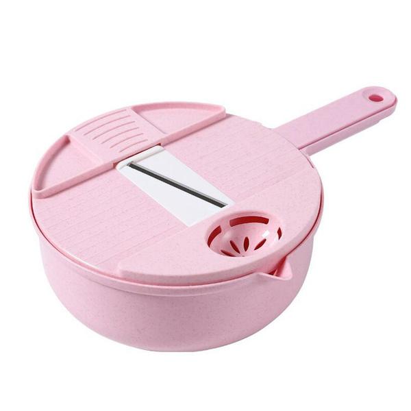 12Pcs New Multifunction Manual Vegetable Slicer Potato Fruit Cutter Grater Shredder Kitchen Chopper Cutter Drain Basket Food Strainer