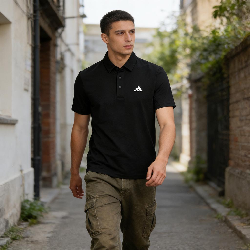 adidas Classic Fashion Versatile Sports Polo Shirt Unisex Tops KD7245