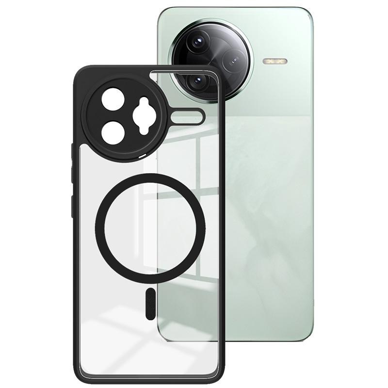 

IMAK UX-9A For Xiaomi Poco F7 Ultra 5G/Redmi K80 Pro 5G Clear Case Compatible with MagSafe Tiny Airbag PC TPU Phone Cover Style A