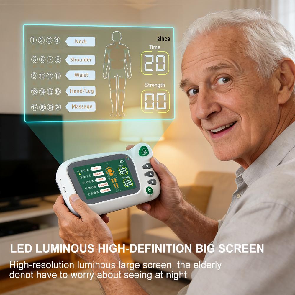 Dual Output TENS/EMS Massage Stimulator: Full-Body Muscle & Meridian Therapy