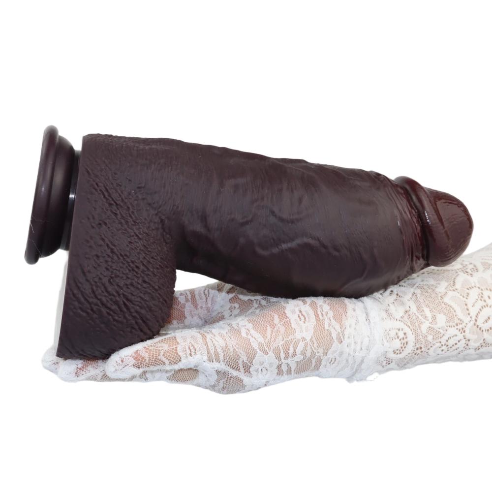 Dubbellaags Vloeibaar Siliconen Realistische Dildo Zachte Nep Penis Anale Vaginale Plug Volwassen Seks Speelgoed
