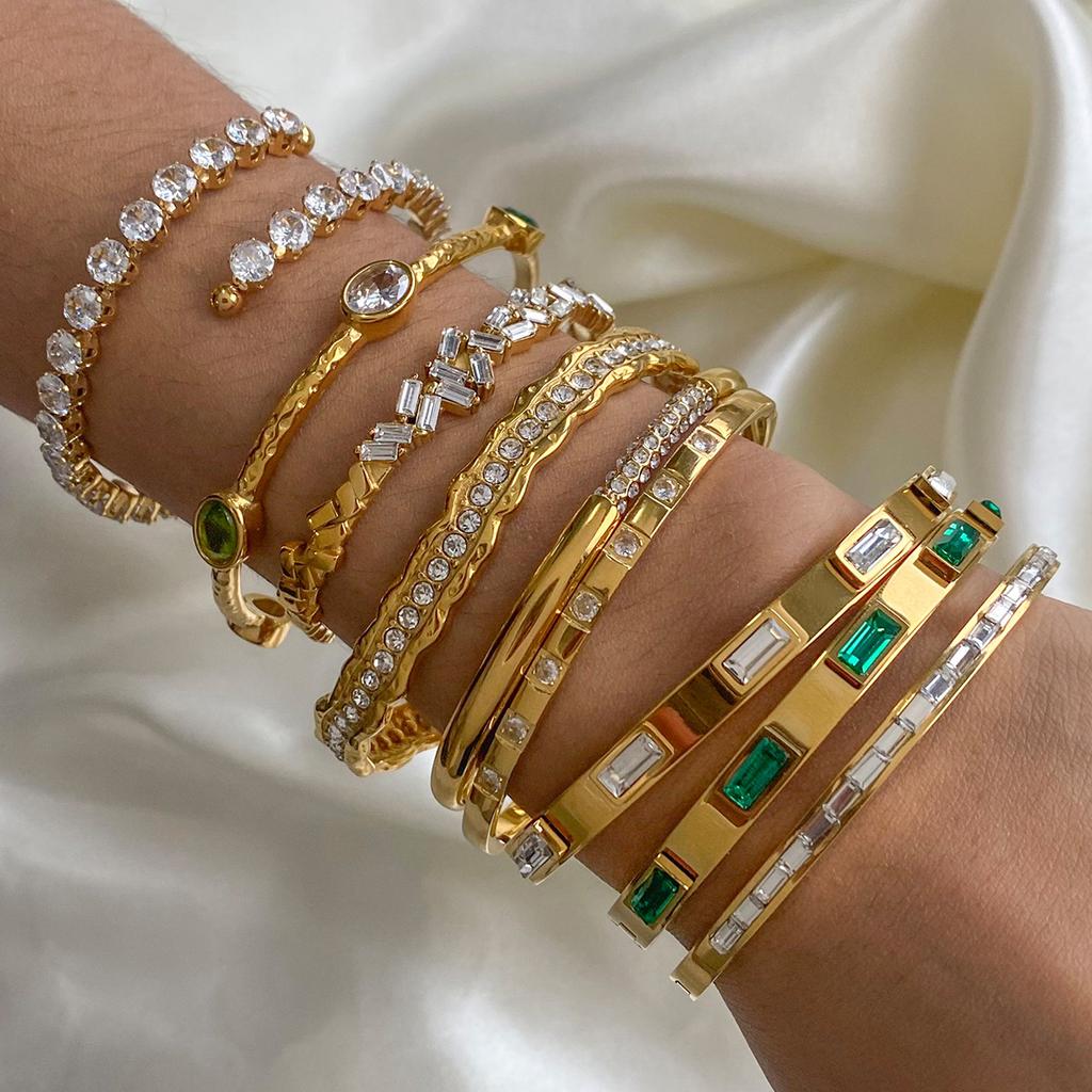 JYL TS Bracelet  Shine Open Cuff Amplifies Clarity & Vibes