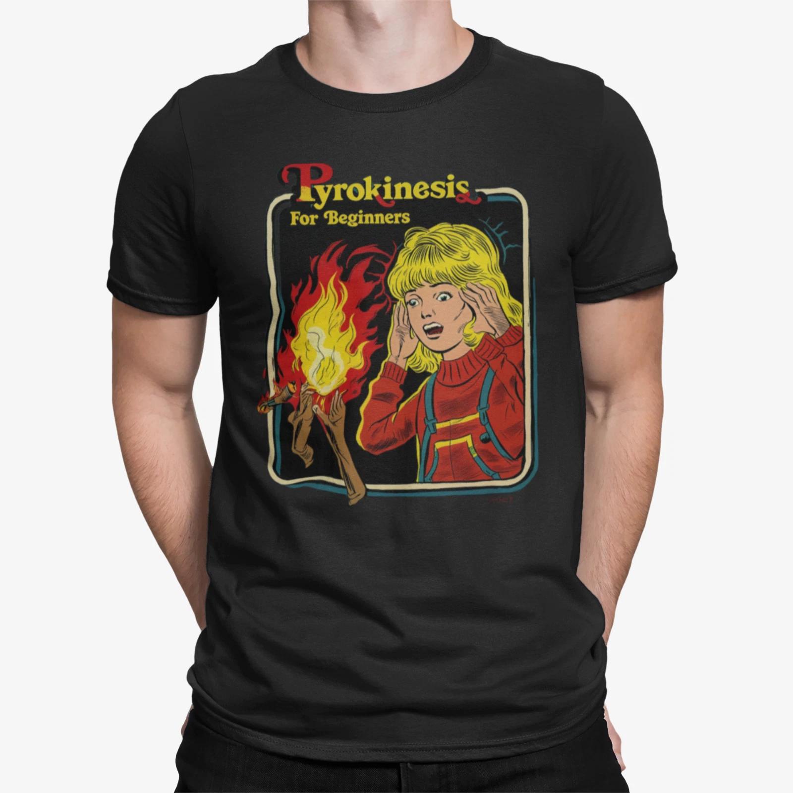 

pyrokinesis evil dead devil funny cartoon horror halloween 80s t shirt XL
