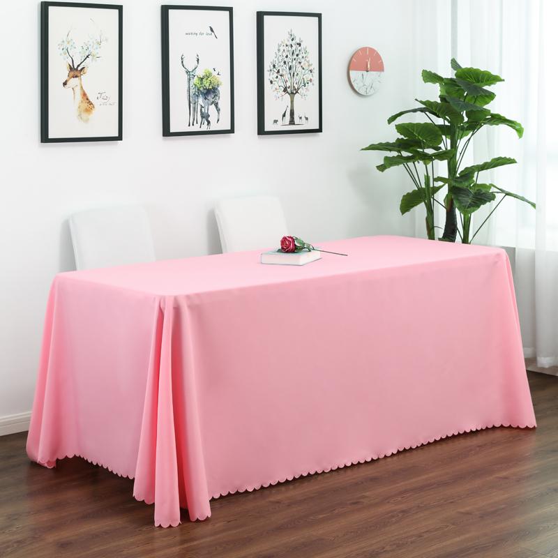 White Rectangle Polyester Tablecloth, Table Cloth Overlay for Birthday, Wedding, Banquet, Party Decoration, Dining Table Cover