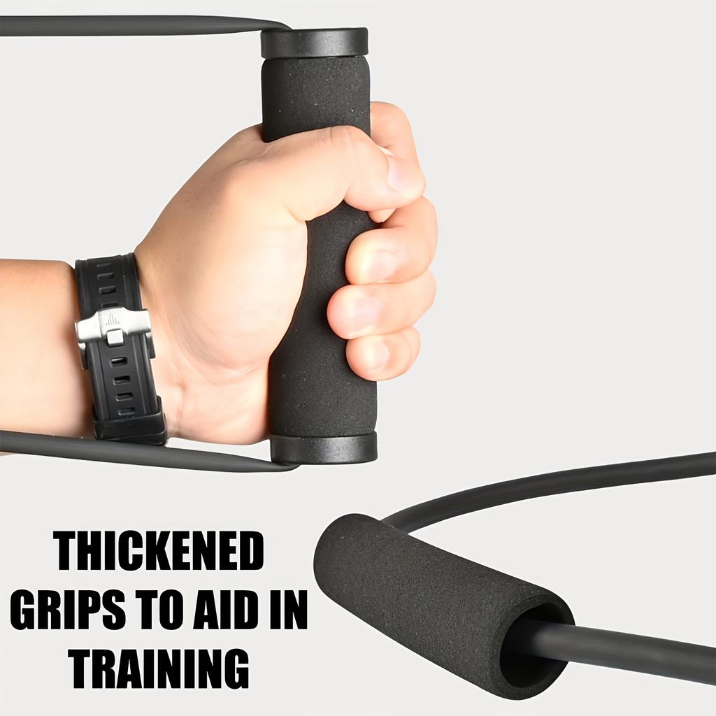 Bogen und Pfeil Zugtrainingsgerät, Tragbares Widerstandstrainingsband, Fitnessgeräte für Zuhause und Draußen, Sicherer Anti-Rutsch-Griff