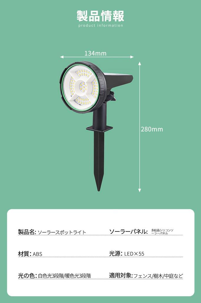 DODOGOD Solar 55 Lampe 3 Helligkeiten Automatisches Boden-Solar Super Einfach IP65 Keine Verkabelung Automatisches Sicherheits- und Katastrophen-Gartenlicht für Parkplatz Vor