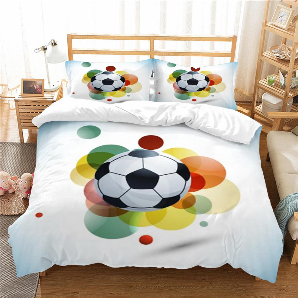 Sports Duvet Cover King Size Bedding Soccer Home Textiles 3D Printed Soft Quilt Cover Woman Man Bedding Cover Bed Sets