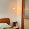 ENAVANT Nordic Ceramic Bracket Light Wall Lamp, 1-Light Wall-Mounted Lighting Socket Lamp, Ceramic and Wood Base, Indirect Lighting WLS-19