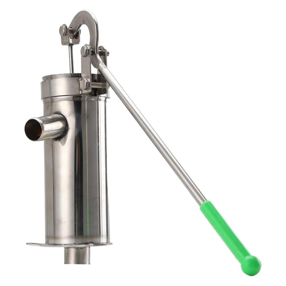 

Lift 10M Stainless Steel Home Manual Water Pump Durable Domestic Oil Pump Well Hand Shake Suction Pump for Outdoor Pond Garden CN
