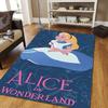 1pc Alice in Wonderland Maze Pattern Area Rug Soft Flannel Floor Mat for Living Room,Office,Bedroom and Carpet,Sofa Coffee Table Floor Mat
