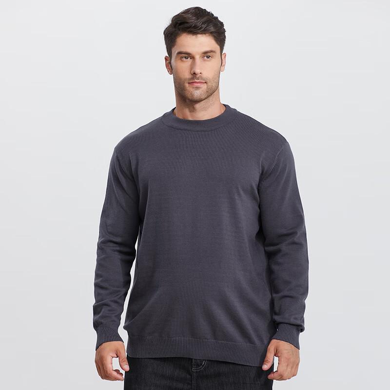 Dibenze Men's Plus Size Wool Blend Pullover Sweater
