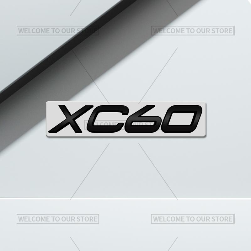 3D Car Styling For Volvo XC40 XC60 XC70 XC90 S60 S90 V70 V60 V40 AWD Glossy Black Emblem Badge Metal Stickers Rear Trunk Decals