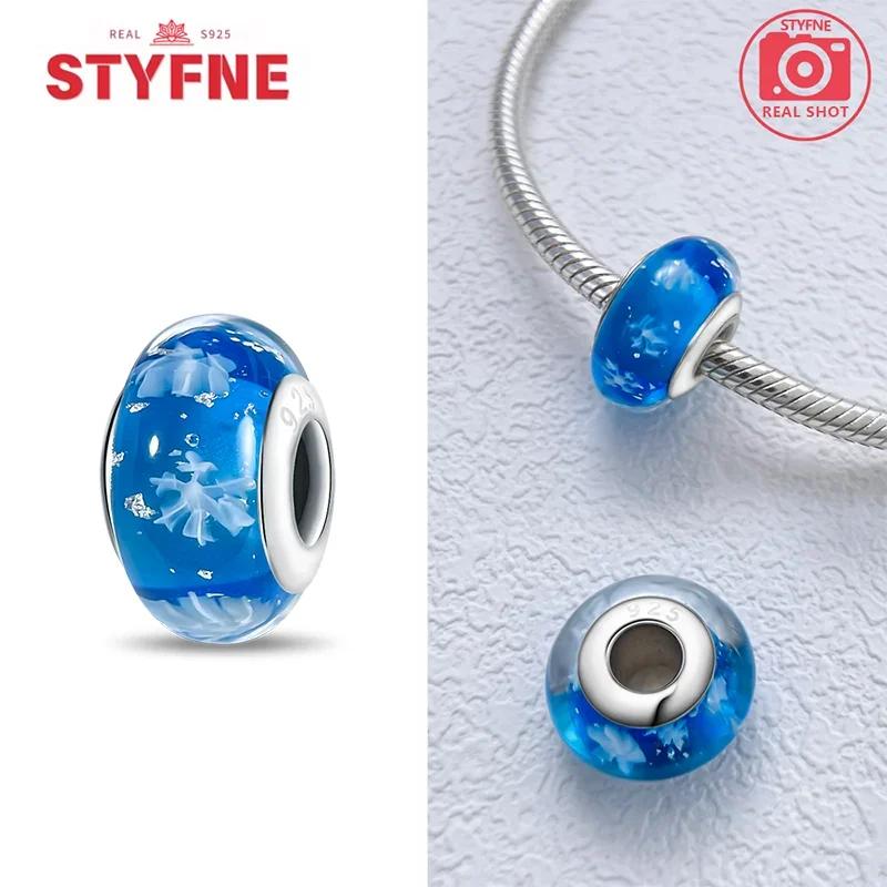 Copperblue Series Crystal Enamel Murano Charming Bead Copper Color Beads Fit Original Bracelet For Women Diy Jewelry Gifts