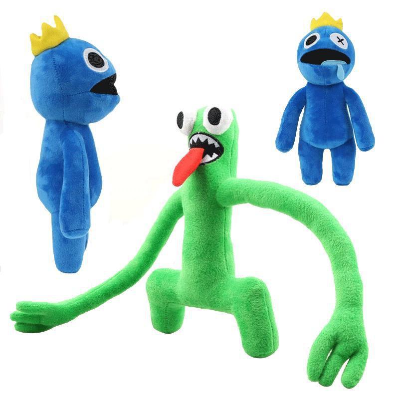 Rainbow Friends Roblox Peluche Cartoon Game Character Doll Kawaii Blue Monster Morbido Peluche per Bambini Regali di Natale