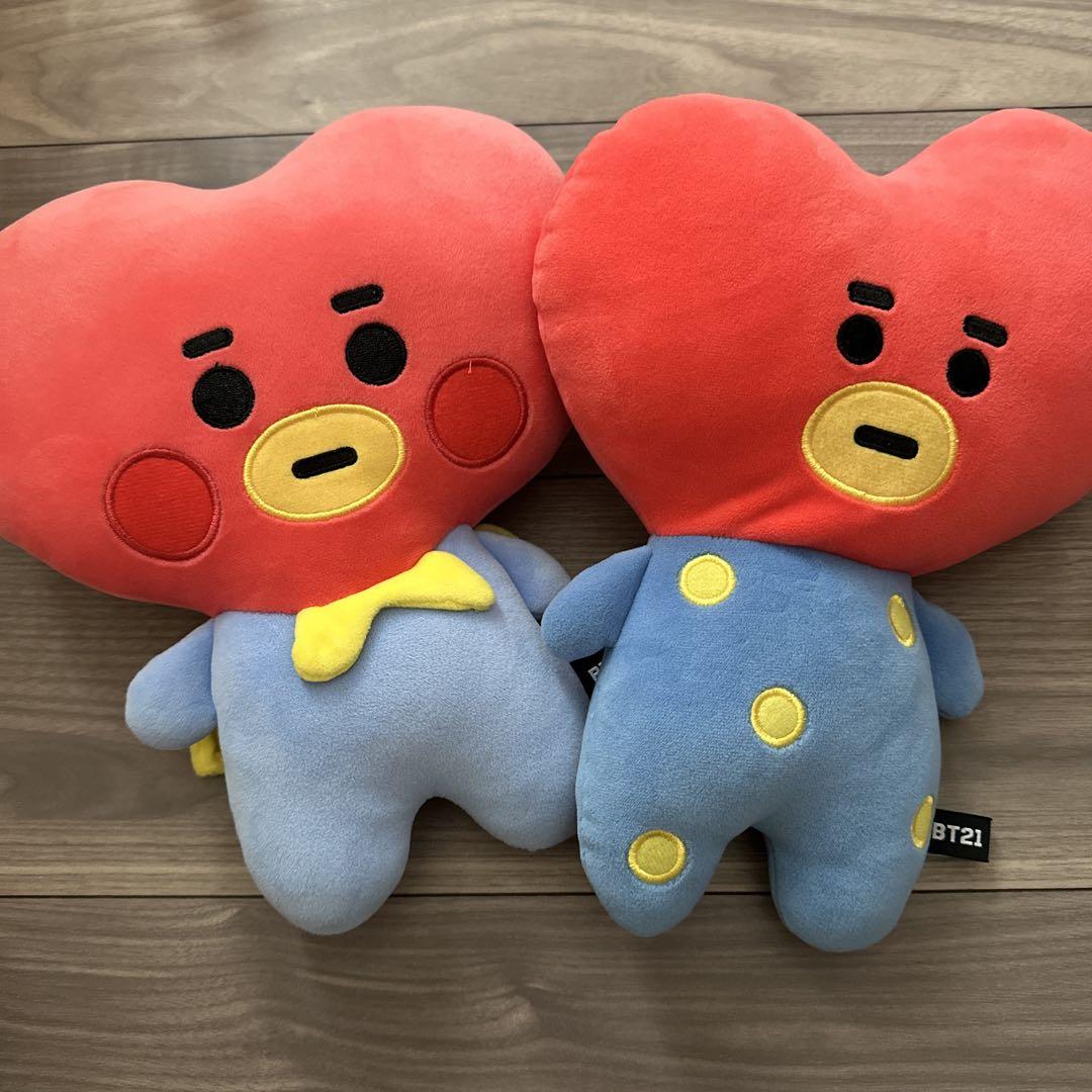 

[Б/У] BTS BT21 TATA Набор плюшевых игрушек из 2 штук