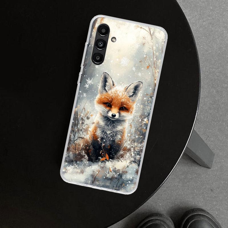 Animal Fox Phone Case Cover for Samsung Galaxy A17 A16 A26 A36 A56 A57 A37 A15 A25 A35 A55 A14 A24 A34 A54 A13 A23 A33 A53 Galax