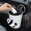 Cartoon Panda Car Trash Bin Can Cute Garbage Storage Bucket Large Auto Rubbish Bag  Auto Outlet
