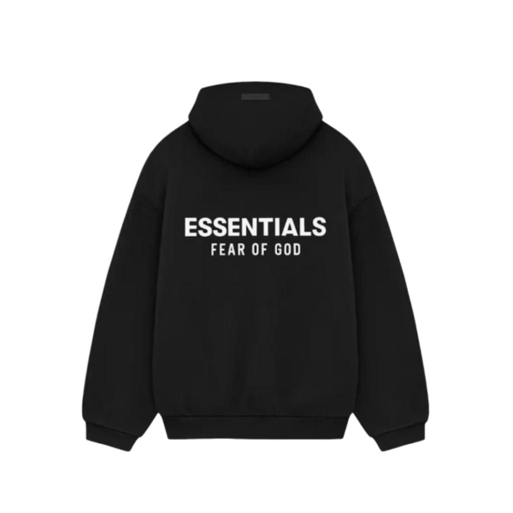Hoodie Fear of God Essentials Fleece FW24 Black