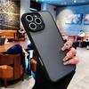 Luxury Matte Armor Shockproof Phone Case For iPhone 17 16 15 14 13 12 11 Pro Max 15 16 Plus Translucent Skin Feel Cover Fundas