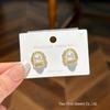 Elegant Hollow Pearl Stud Earrings for Women - Exquisite, High-End, Slimming, and Fashion-Forward Design