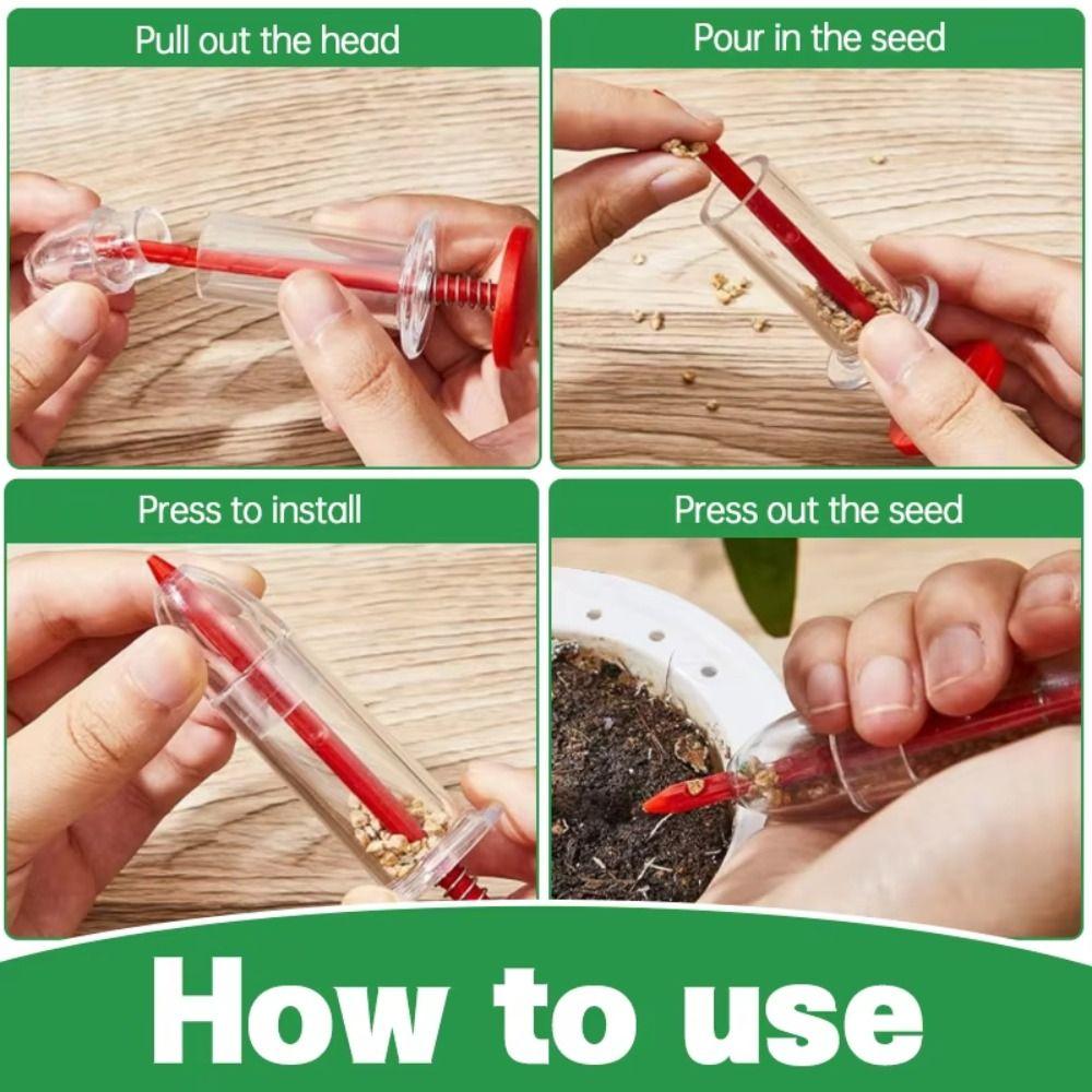 Handhold Design Mini Seed Dispenser Seed Sower Widger Set  Seedling Transplanting