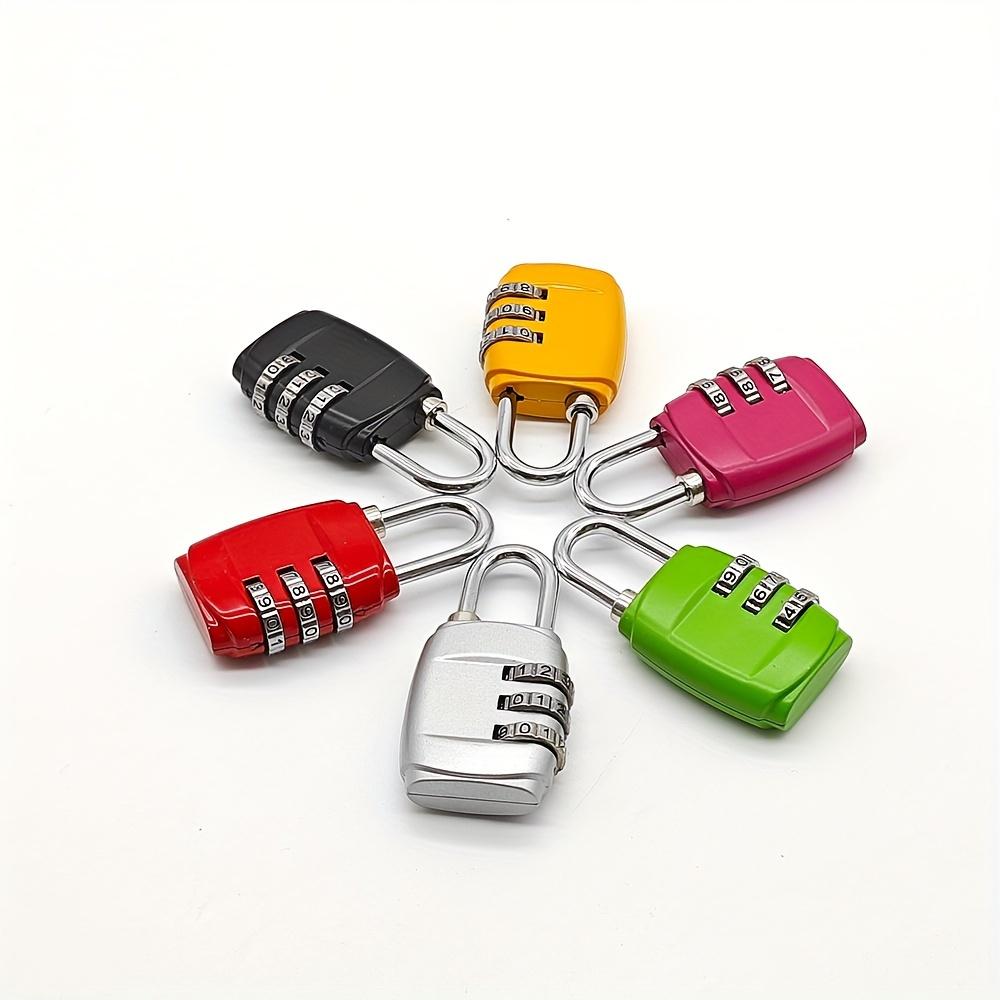 Password Lock 3 Position Password Lock Padlock, Suitcase Padlock for Gym, Cabinets and Luggage - Durable, Travel Padlock