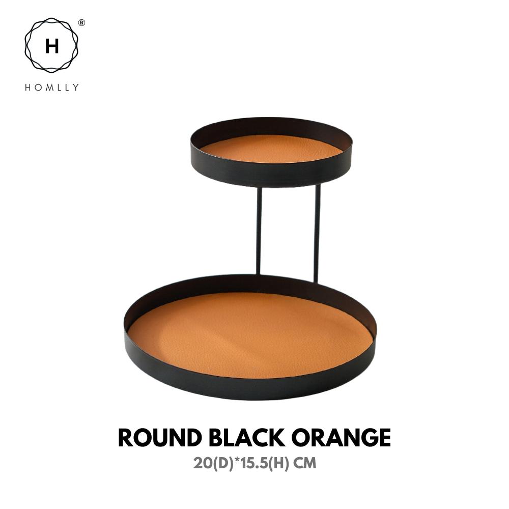 Homlly Lako Double Tier Desk Display Storage Tray Rack
