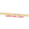 Stainless Steel Gold Chain for DIY Jewelry: Necklace & Bracelet Fashion Accessory
