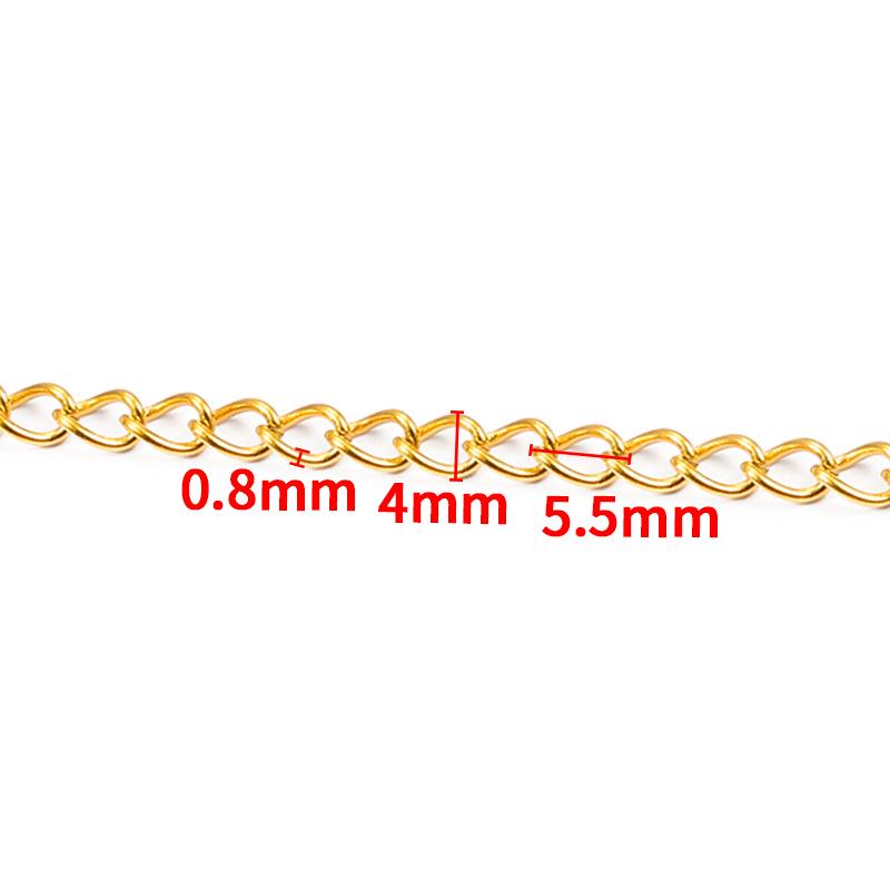 Stainless Steel Gold Chain for DIY Jewelry: Necklace & Bracelet Fashion Accessory