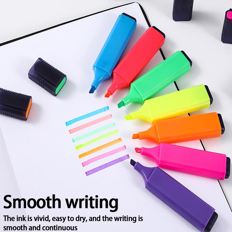 Highlighter Pens 4/6/8 Colors Color Key Light Drawing Note Taking Japanese Marker
