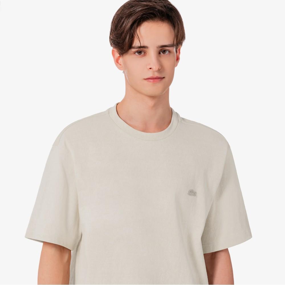 [lacoste] Men's Contrast Stitch Short-Sleeve Pocket T-Shirt TH328E-56G02S