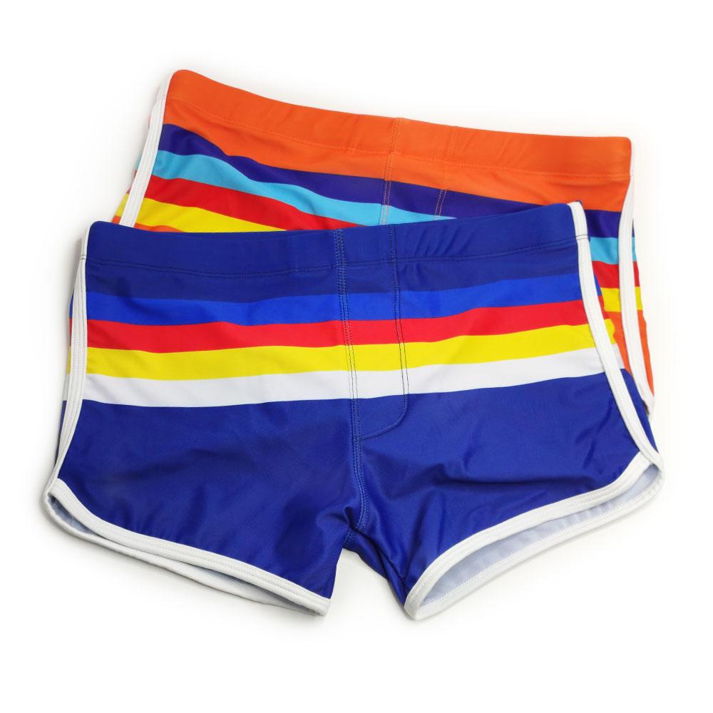 Men Swim Trunks Fit Sexy Swimwear Beach Wear Tanning Surfing Black Flower