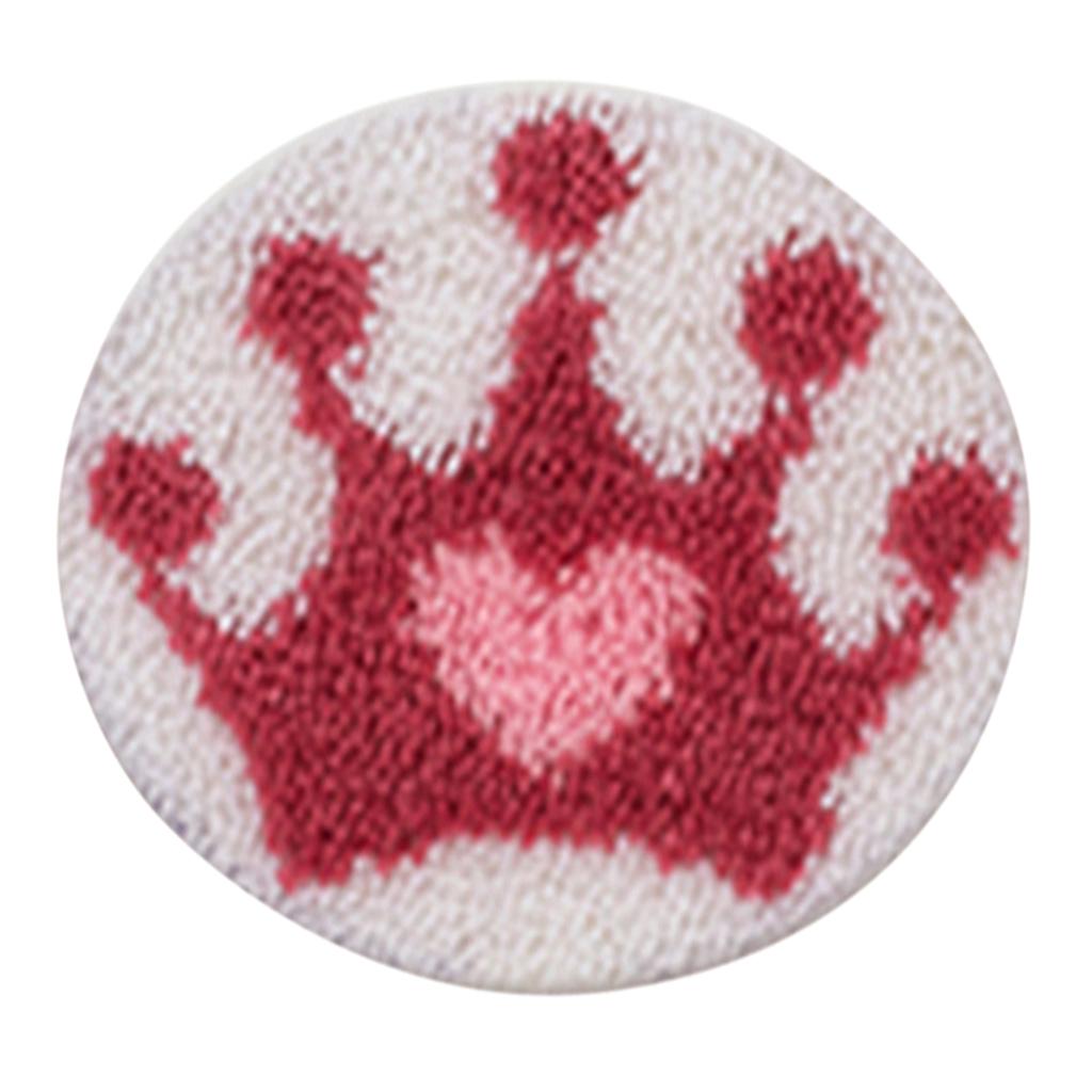 Buy Latch Hook Kits Round Rug Canvas Handmade Needlework Supplies Crown