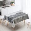 Woods Snow Tablecloth Home Decor Stain Resistant Waterproof Table Decoration Rectangular Kitchen Fireplace Countertop