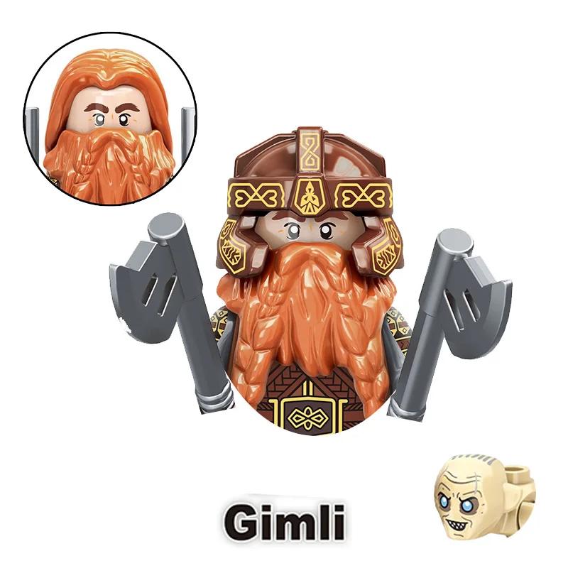 Kids Toys Medieval Film Figures Series Goblin Orcs Uruk-hai Sauron Assembly Model Small Particles Building Blocks Boys Gifts