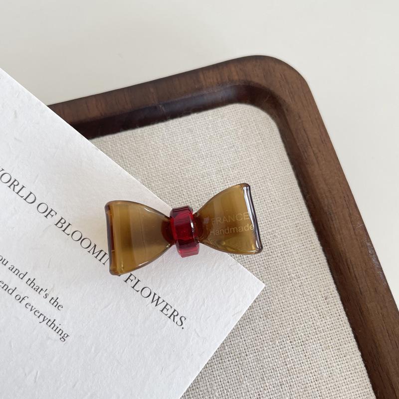 Girly Heart High-End Acetate Bow Hair Clips