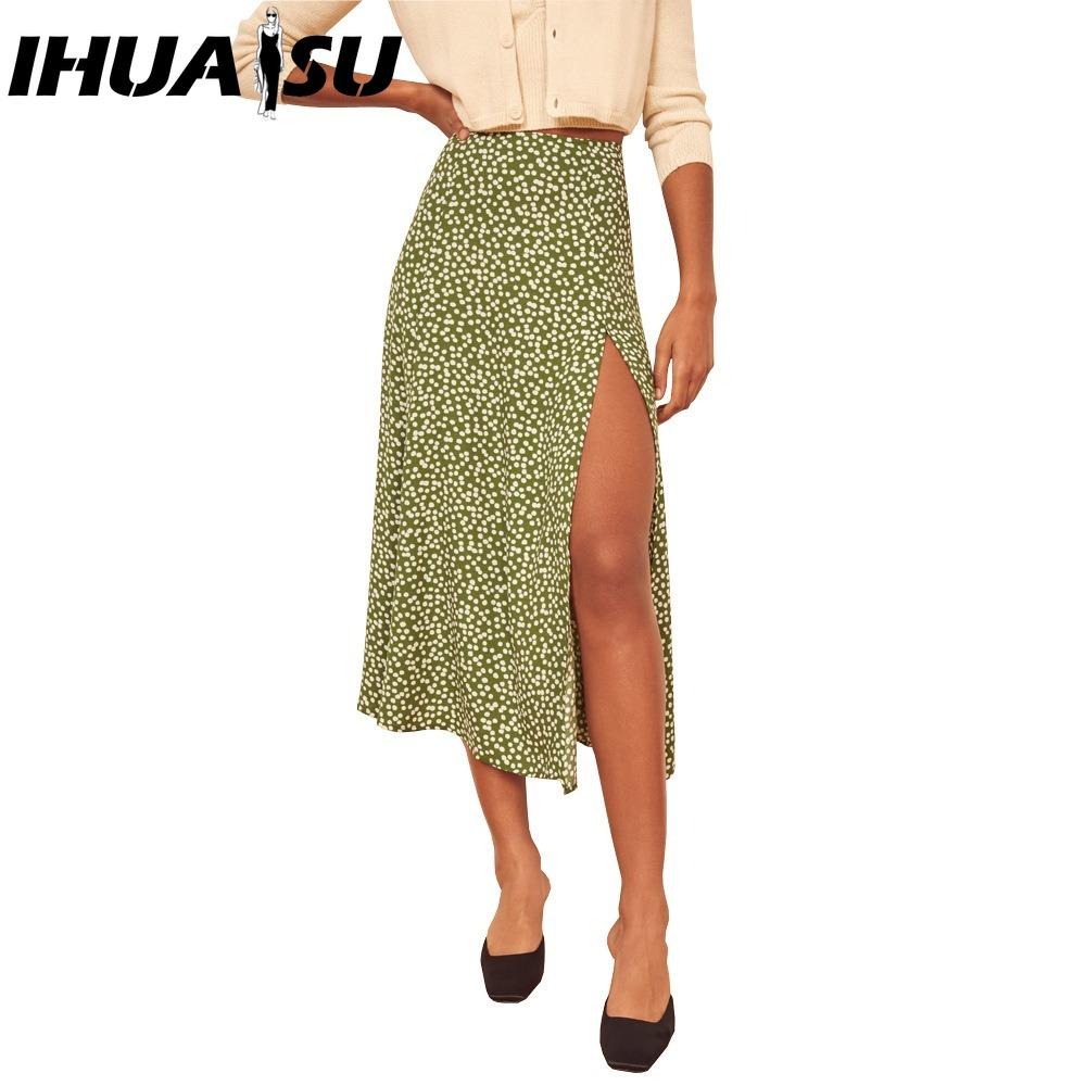 IHUASU Dámská módní ležérní letní jarní sukně