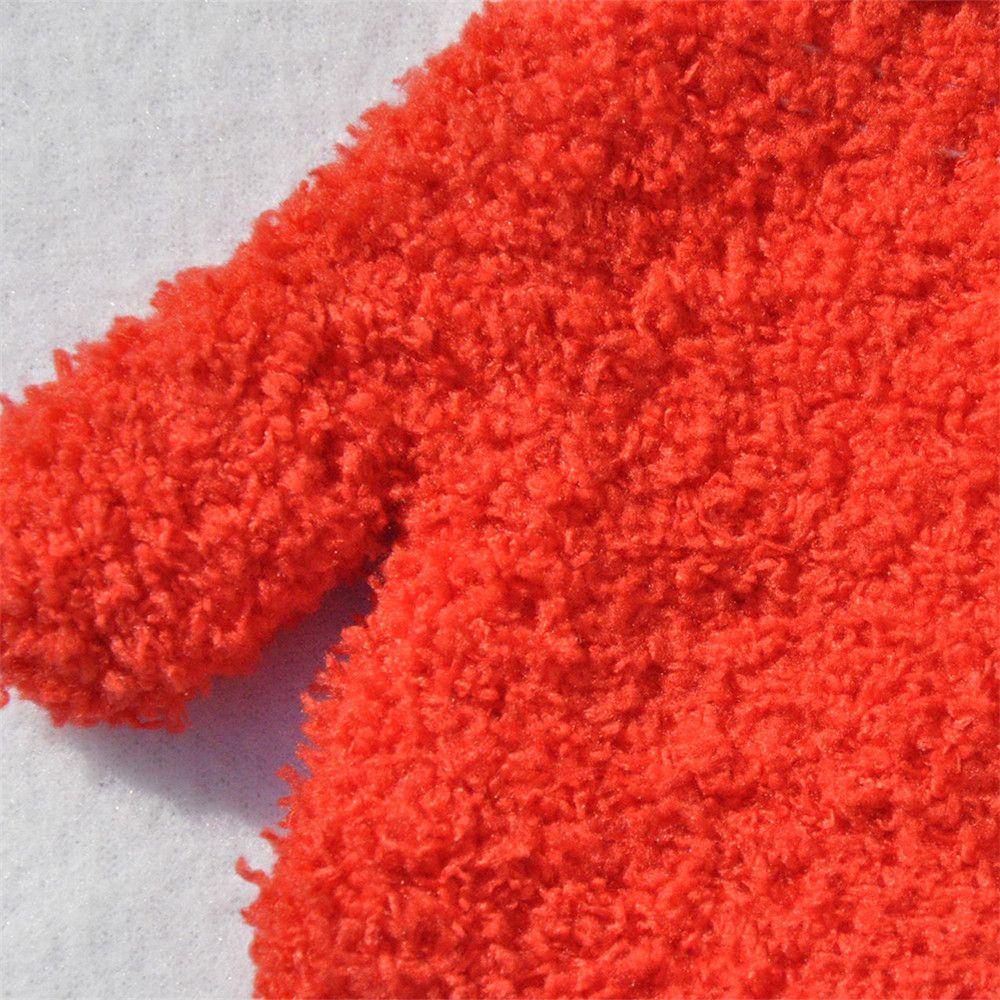 Hot Sale Winter Soft Warm Baby Lovely Full Fingers Kids Gloves Coral Plush Mittens Candy Color