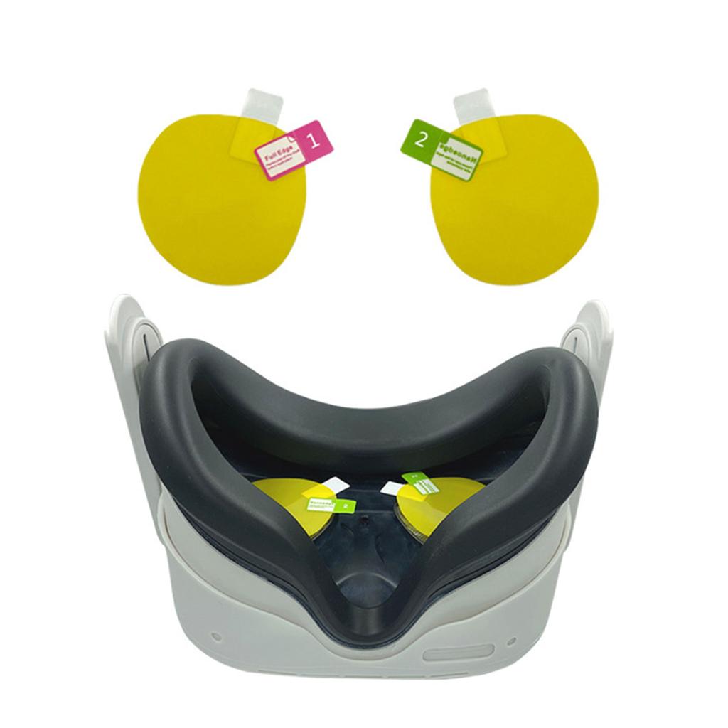 Easy To Apply Lens Protector Film for Meta Quest 3 VR Glasses Scratch Resistant and Full Coverage for Corners and Edges