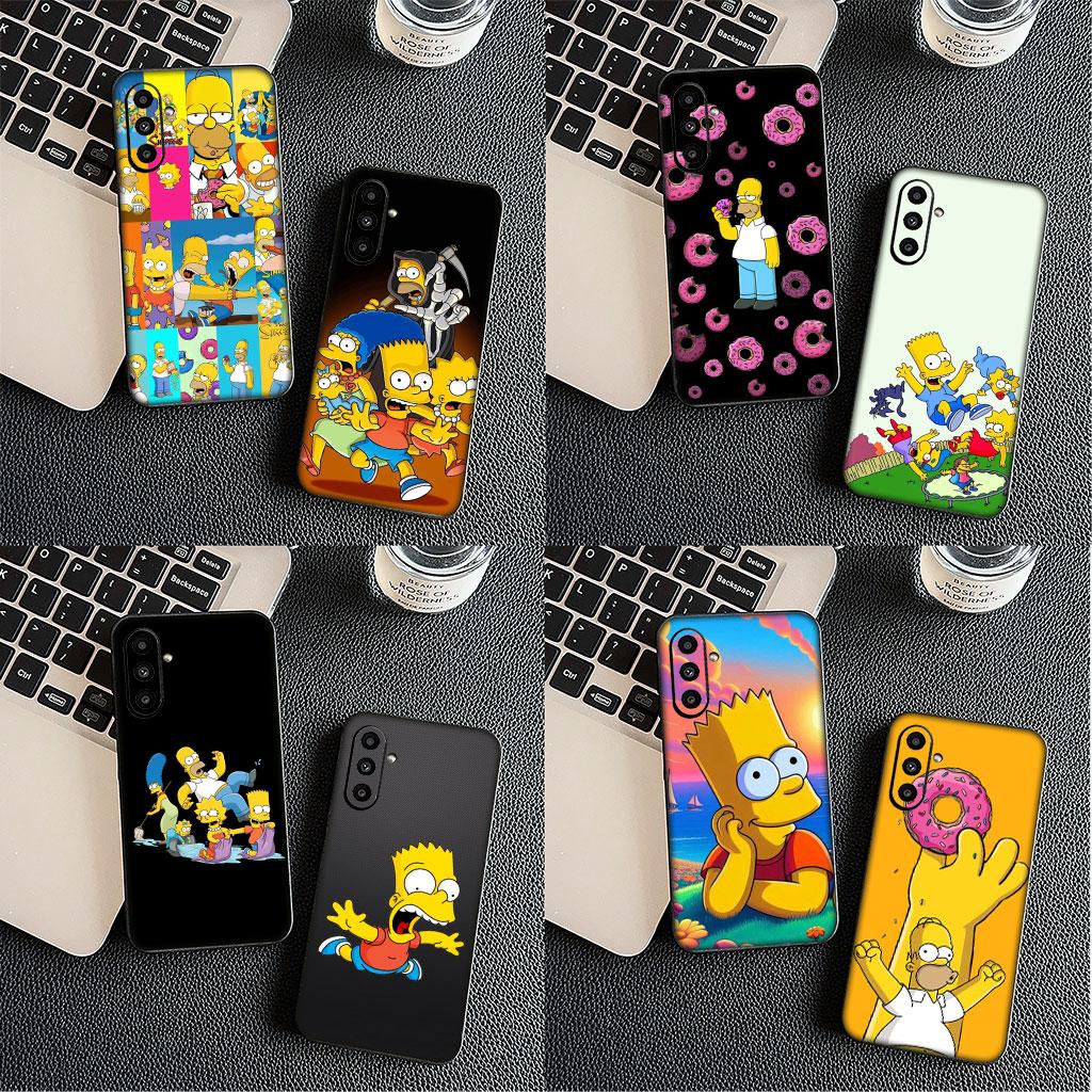 Anime The S-Simpsons Bart Casing Phone Cover for Samsung Galaxy S22 S21 S20 Fe Ultra S9 Plus + A13 A22 M21 M31 M55 M15 Case
