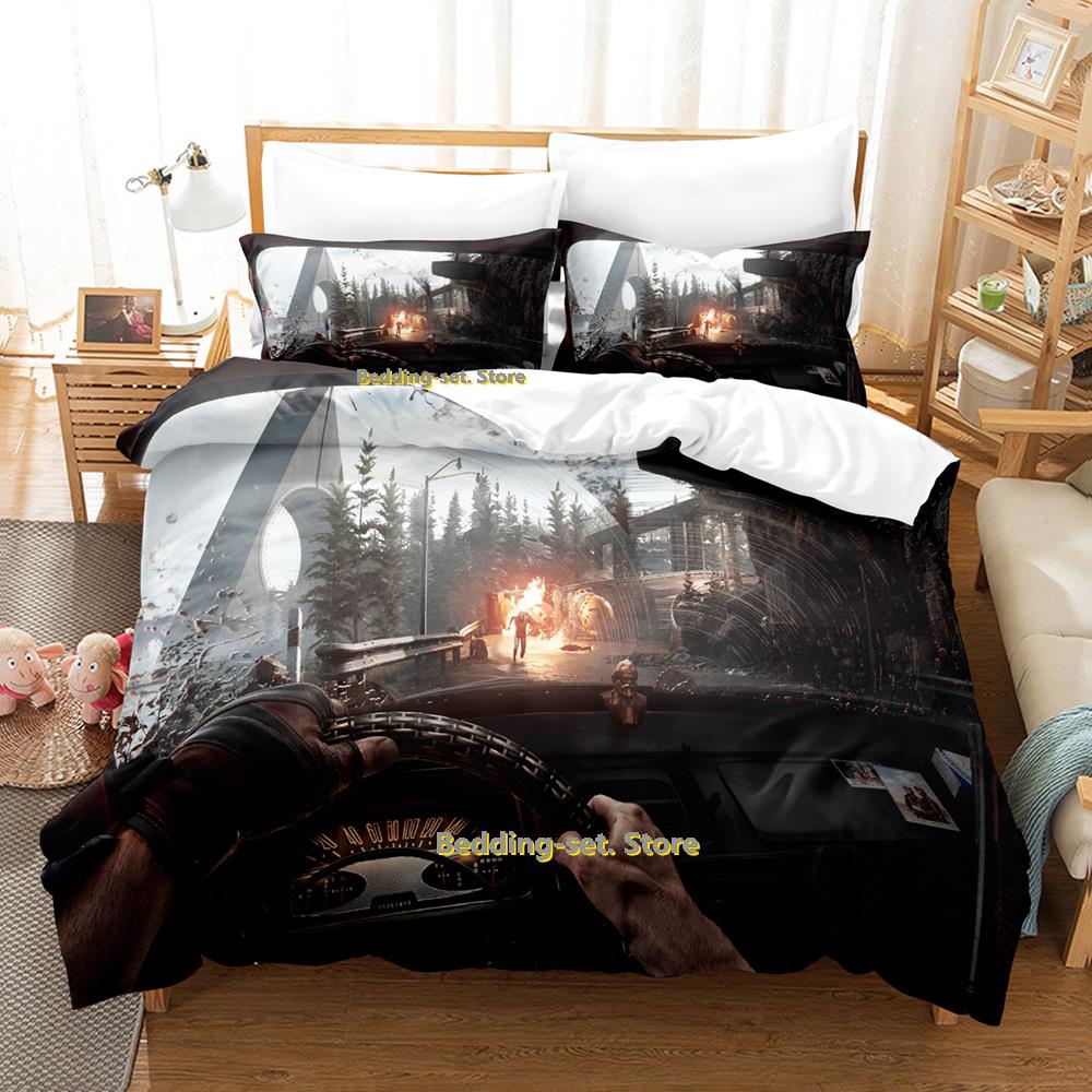 Atomic Heart Bettwäsche-Set Einzelbett Doppelbett Vollgröße Queen-Size King-Size Bettwäsche-Set für Erwachsene Kinder Schlafzimmer Dreiteilige Sets 3D-Druck Anime Bettwäsche
