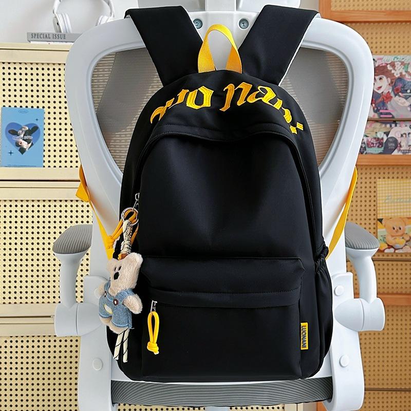 Schoolbag New Japanese Ins High Value Letter Backpack Women's Leisure Simple Large Capacity Fresh Junior High School Student Schoolbag