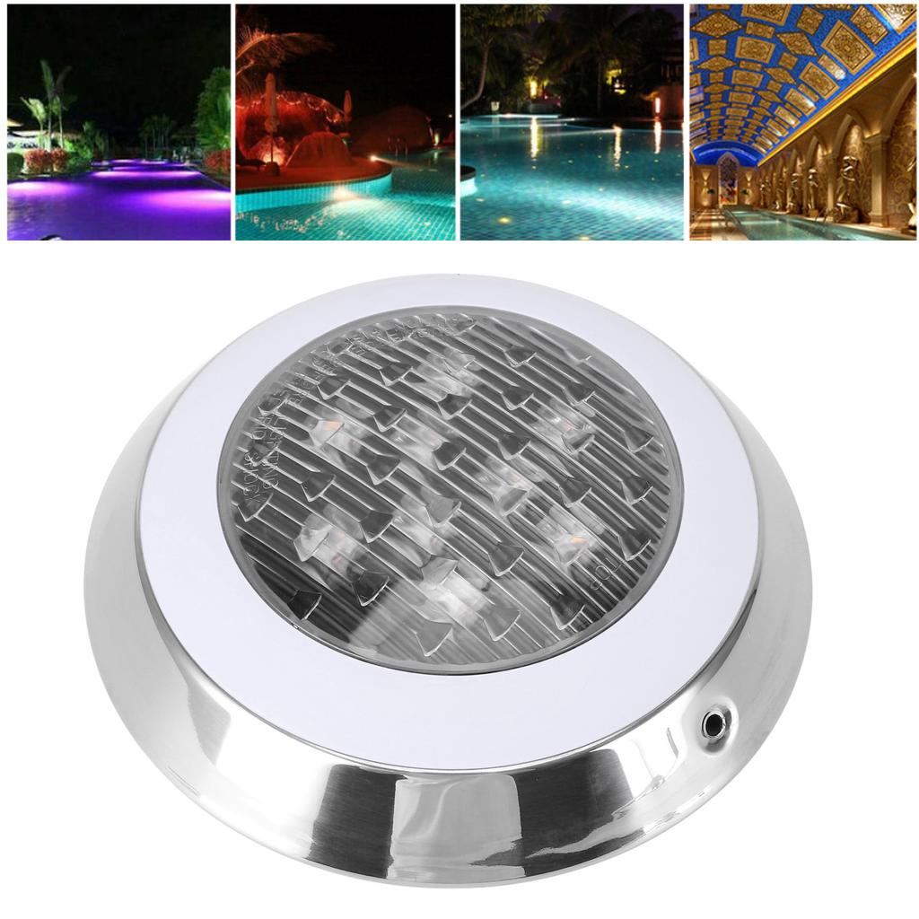 Wall Mounted Pool Light Waterproof 6000K White Light Embedded LED Underwater Swimming Pool Lamp for Pond Fountain 24V